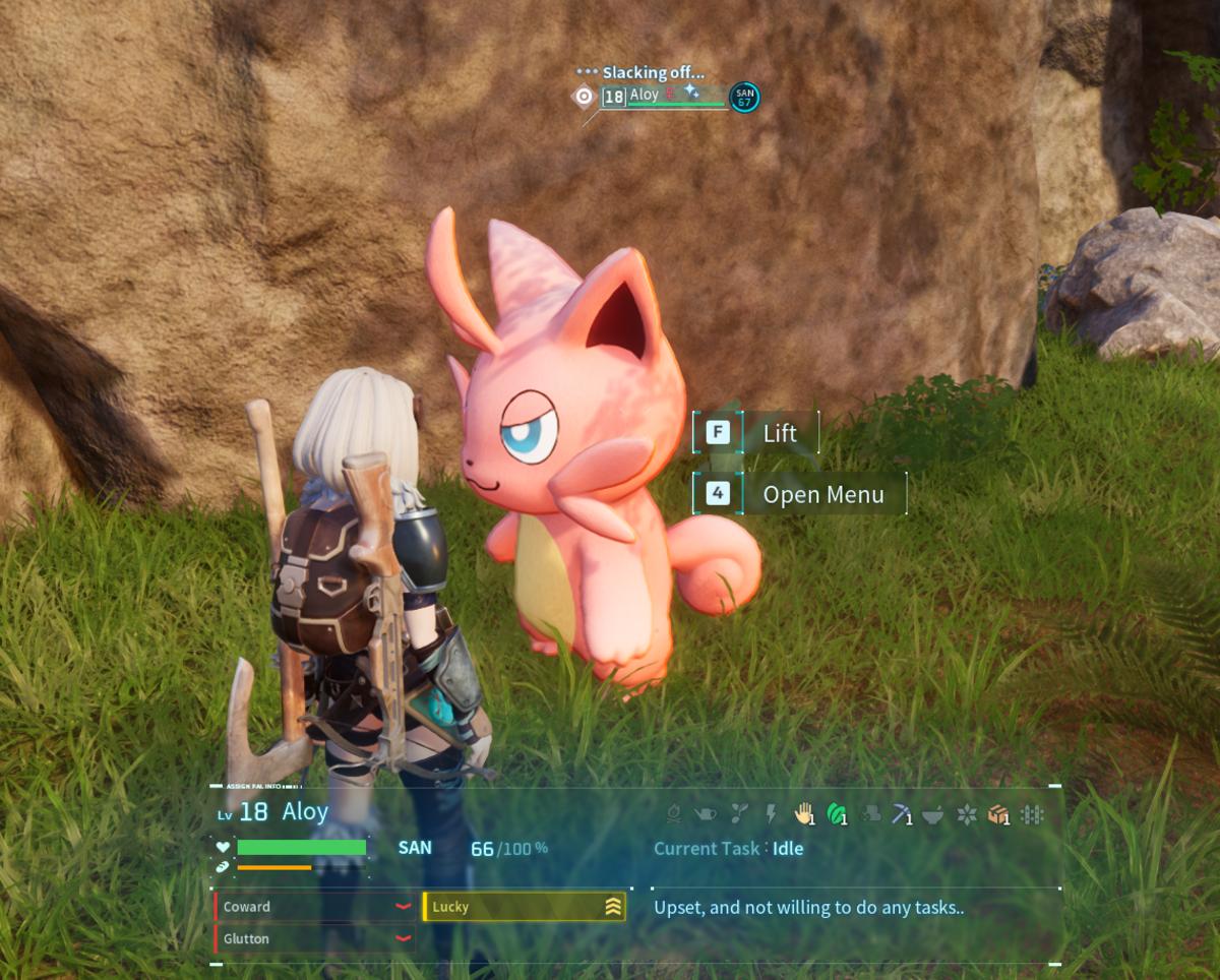 Just like in Pokémon, players can find rare versions of Pals called Lucky Pals. They have bigger models and a unique sparkle icon.